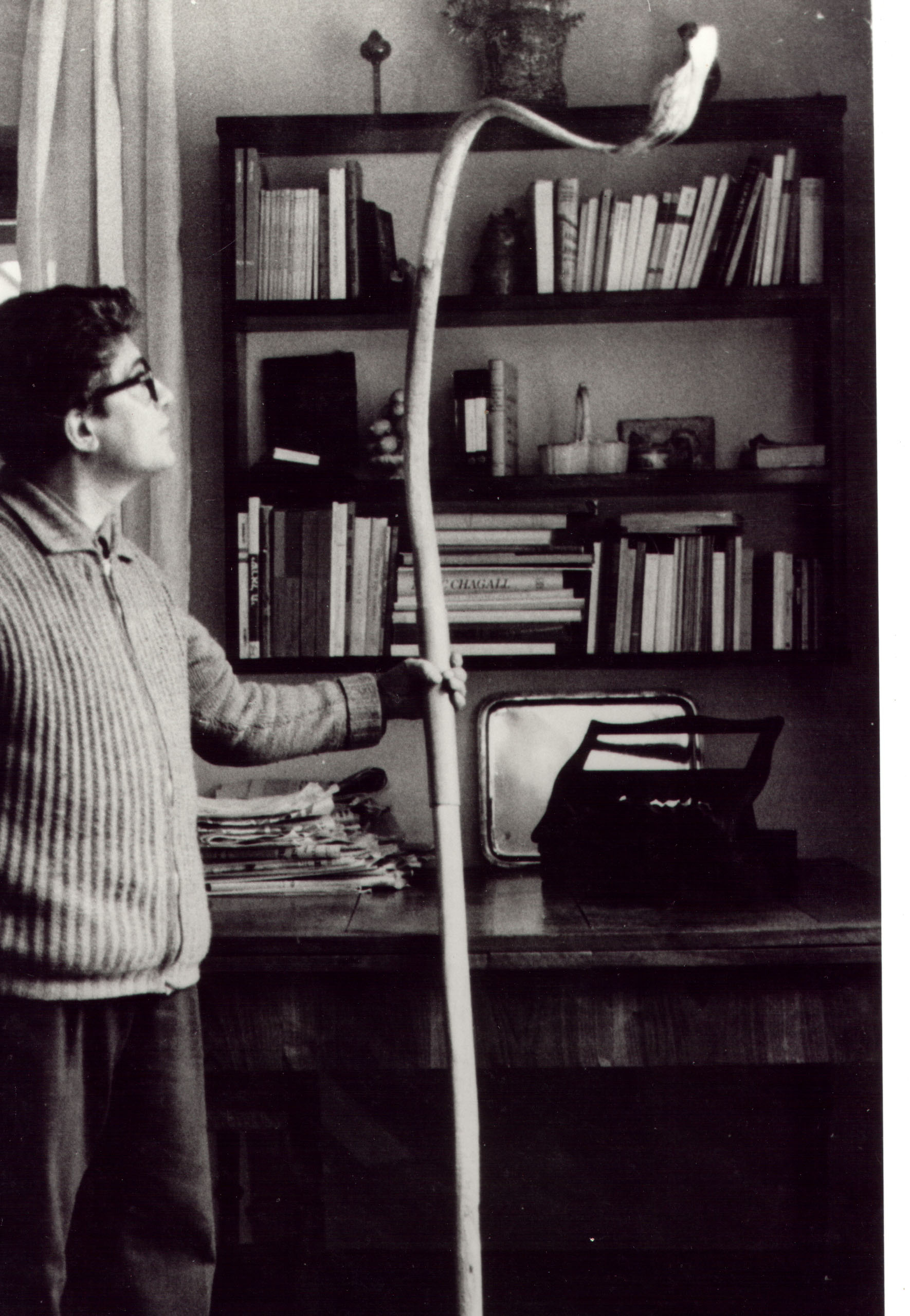 Scena pastorale scolpita in legno